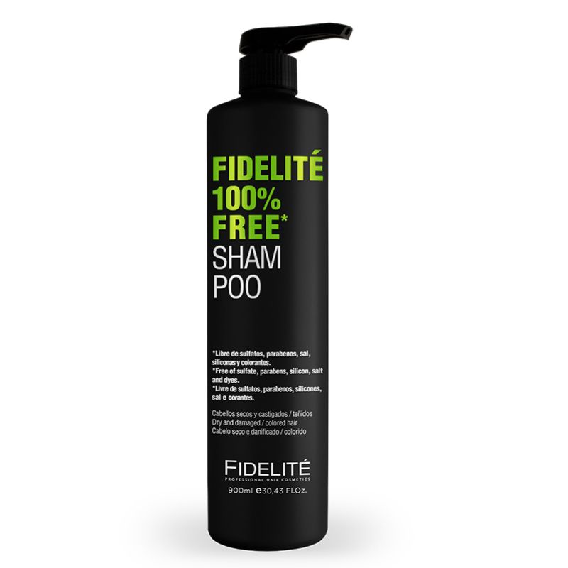 FIDELITE SHAMPOO 100% FREE X 900 ML.